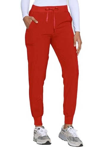 Image of COZYFIT Womens Scrub Pants - Soft Stretch Yoga Style with 5 Pockets, Slim Fit Jogger Scrubs Pants for Women