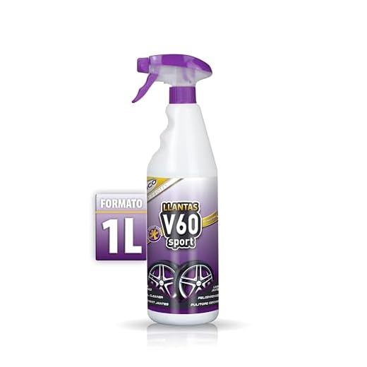 Sisbrill V60 Sport Limpia Llantas - Sin Frotar Neutro y Seguro - 1 Litro