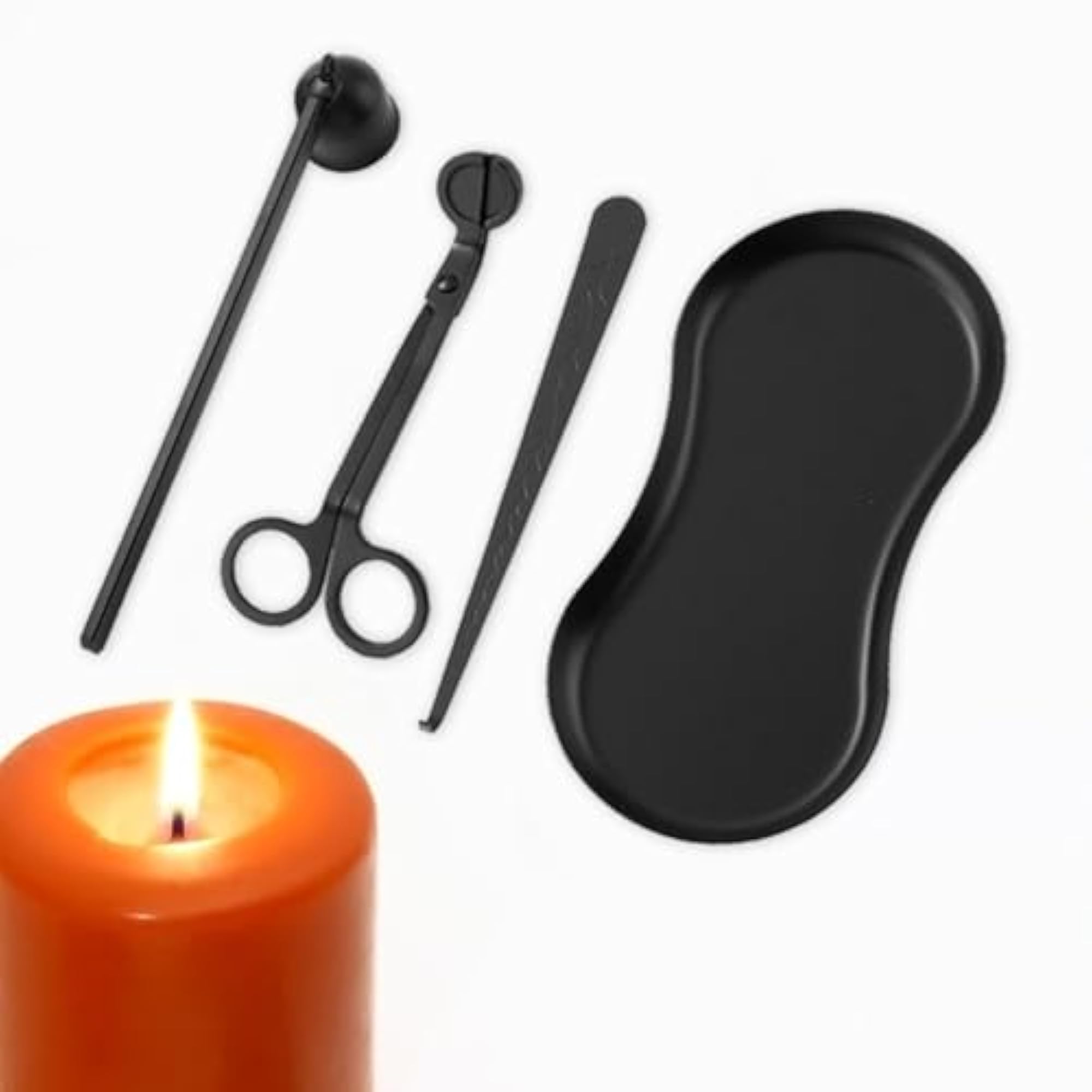 4Pcs Candle Accessory Wick Cutter Snuffer Kit Multipurpose
