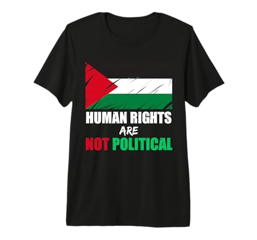 Human Rights are Not Political Palestine Palestinian Flag Premium Tri-Blend T-Shirt