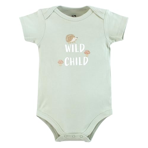 Image of Hudson Baby Unisex Baby Cotton Bodysuits 5-pack