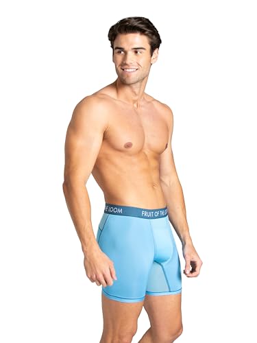 Fruit Of The Loom mens Getaway Boxer Briefs, Lightweight Breathable Fabric, Quick Dry & Odor Control Boxer Briefs (pack of 1)
