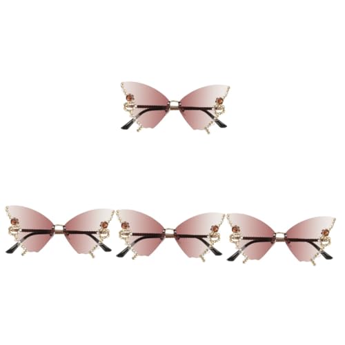 Lunettes de soleil pour femmes papillon élégantes et drôles