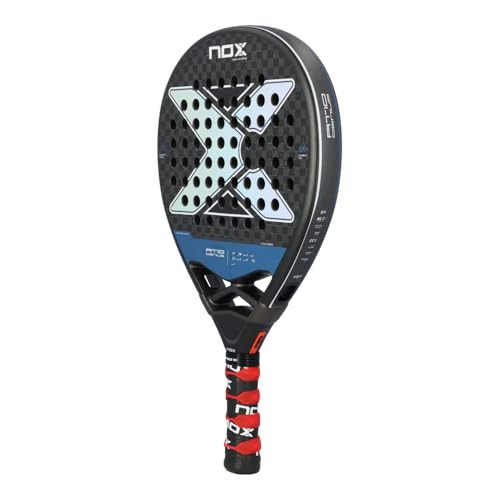 Padel Racket AT10 Genius 12K by Agustin Tapia 2024 | Luxury Series Round Teardrop Pala Padel | EOS Flap Aerodynamics & SmartStrap Technology | 12K Carbon w/MLD Black Eva Core Advanced Pala de Padel - Image 5