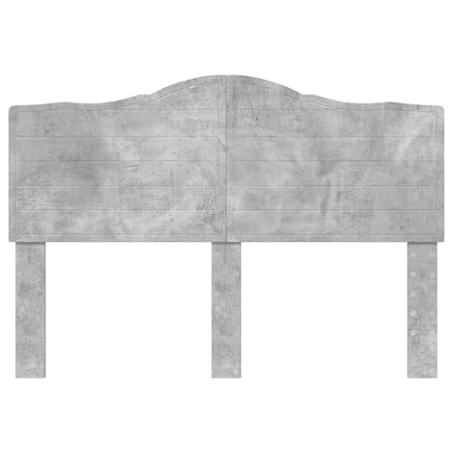Cabecero de madera contrachapada gris concreto 150 cm de alta gama 5