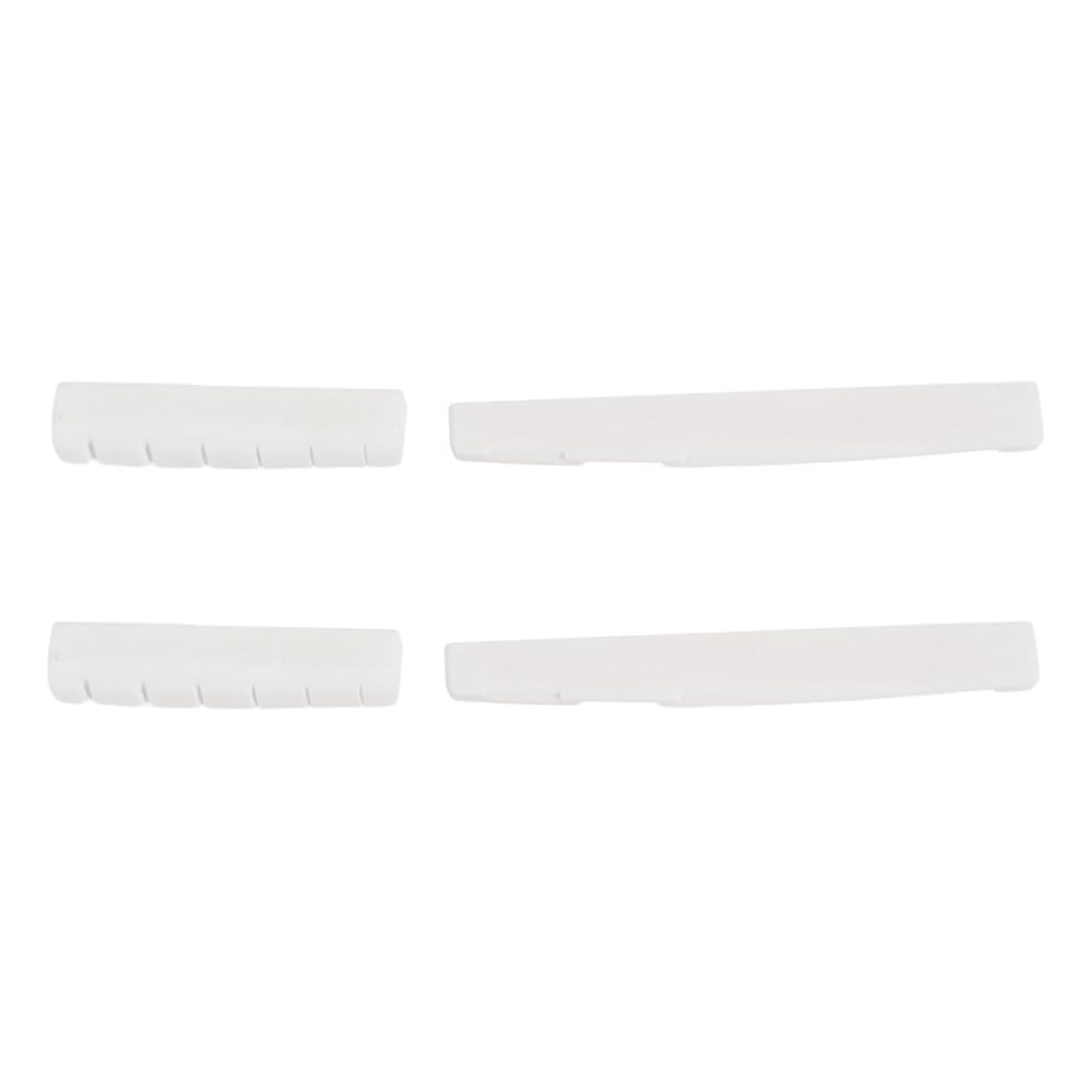 SUPVOX Bone Guitar Saddle Nuts Replacement Nuts for Acoustic Guitar Bridge Set of 2 Easy Installation