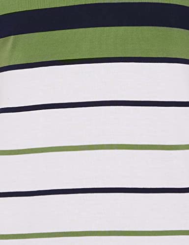 Image of EYEBOGLER Men's Striped Regular fit T-Shirt (T285HS White M)