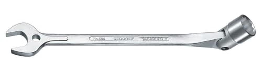 Gedore 53410 10 mm Combination Swivel Head Wrench - Silver