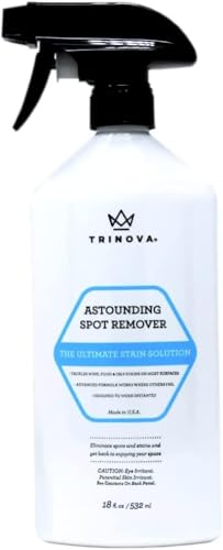 TriNova Astounding Spot Remover - Spot Cleaner for Carpet and Upholstery, Cleans Stains on Couch, Sofa, Fabric & More Removes Red Wine & Coffee Stains with Ease - 18 fl oz