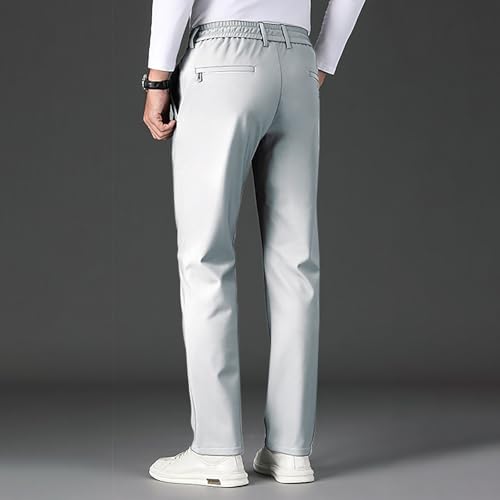 Work Pants for Men Big and Tall Dress Suit Pants Mens Casual Business Office Trousers Straight Fit Drawstring Slacks3