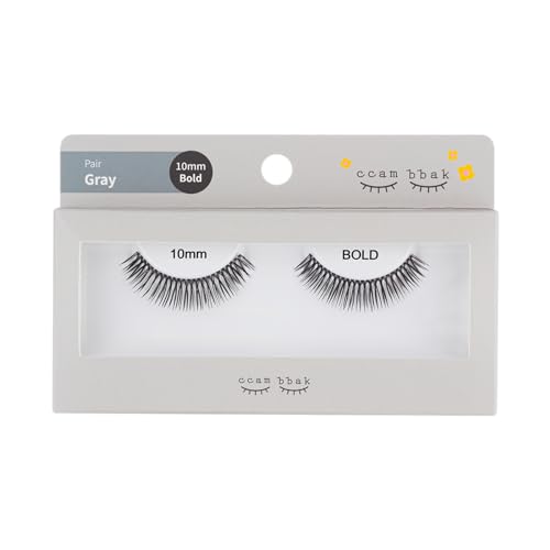 CCAMBBAK カンパク つけまつげ ぺア アイラッシュ まつげエクステ 半永久 アイドル タイプ 8mm~12mm マツエク セルフ ナチュラル 人気 DIY つけまつ毛 Eyelash (10mm Thick (Black)) (10mm Bold