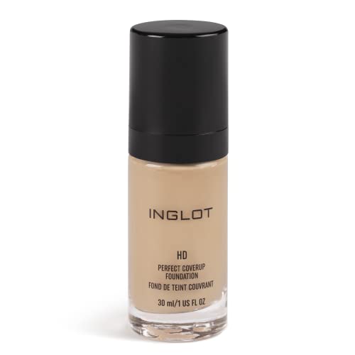 Inglot HD Perfect Coverup Foundation, para un efecto duradero con pigmentos HD, hipoalergénico, aspecto natural e impecable, con extracto de trufa blanca, 30 ml: 81