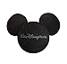 Par de bolas de Mickey y Minnie Mouse Mundo negro, rojo y...