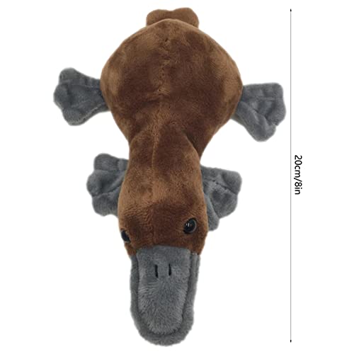 Anloximt Lebendiges Schnabeltier Stofftier, Realistisches 8-Zoll Kuscheltier - Niedliches Schnabeltier-Kissen Spielzeug für Mädchen & Jungen als Geschenk