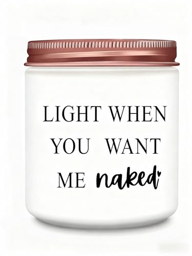 Valentines Day Birthday Gag Gifts for Him Her Men Women Gifts for Boyfriend Girlfriend Husband Wife Handmade Lavender Scented Candle (7oz)