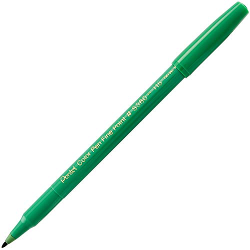 Image of Pentel Arts Color Pen, Olive Green, Box of 12 (S360-115)