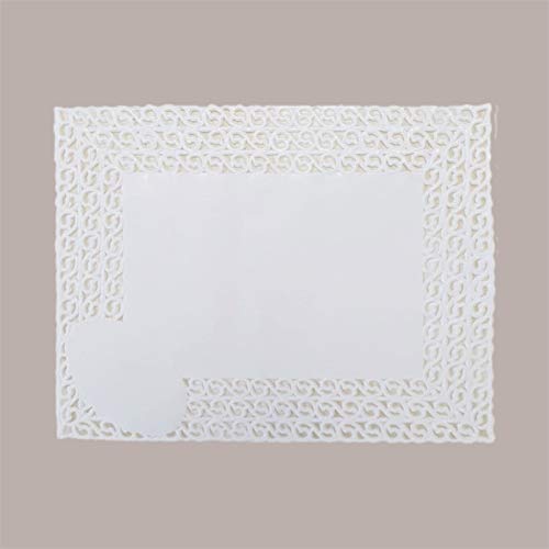 Lucgel Pizzi Centrini Sottotorta di Carta Antigrasso Rettangolari 400x500mm - 50 pezzi -