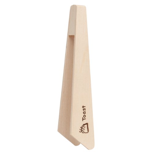 Redecker Untreated Beechwood Toast Tongs, Set Of 2, Non-Conductive Natural Material, Safely Retrieve And Serve Toast, 7 Inches, Made In Slovenia #TOP1