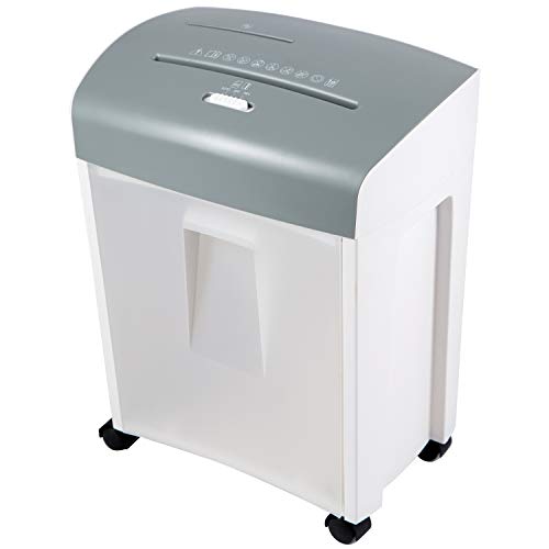 Zoomyo 10-Sheet Cross-Cut Paper Shredder, P-4 High Security for Home and Small Office