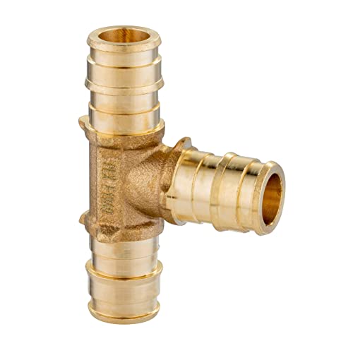 EFIELD 1/2-inch Pex-A Tubing/Pipe 2 x100 ft Red & Blue (200 ft), 30 PCS 1/2" Brass Expansion Fittings - Elbow, Tee, Coupler, 1/2' Expansion Rings (100 Pcs), Pipe Cutter (1/2-inch)