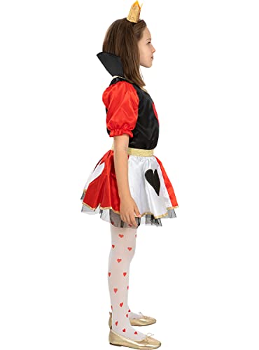 Funidelia | Disfraz de Reina de corazones para niña ▶ Alicia en el País de las maravillas - Disfraz para niños y divertidos accesorios para Fiestas, Carnaval y Halloween - Rojo 5 Funidelia | Disfraz de Reina de corazones para niña ▶ Alicia en el País de las maravillas - Disfraz para niños y divertidos accesorios para Fiestas, Carnaval y Halloween - Rojo - Imagen 6