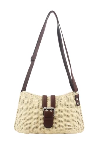 Image of Classic Hobo Bags for Women Fashion Crossbody Bags for Women Straw Beach Bag Shoulder Bag Handbag Summer Holiday 2024