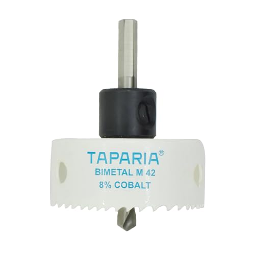 Image of Taparia Bimetal Mini Hole Saw HSM 50 - Precision Cutting Tool, High -Speed Steel Teeth for Wood, Metal & Plastic