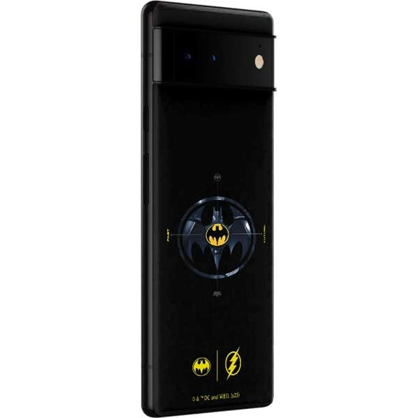 Skinit Decal Phone Skin Compatible with Google Pixel 6 Pro - Officially Licensed Warner Bros The Flash Movie: Batman Multiverse Logos Design