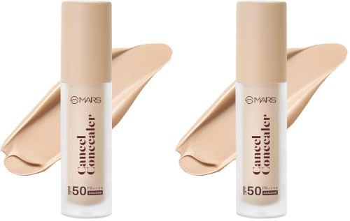 Image of MARS SPF50 PA++++ Cancel Concealer with Radiant Natural Finish (6.0 ml) (04-NEUTRAL CHARM) | Lightweight | Medium to High Coverage | Long-Lasting & Multi-Purpose | Crease Resistant (Pack of 2)