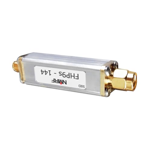 FackLOxc FHP9s-144 - Filtro de paso alto coaxial de 144 MHz y conector de filtro de paso bajo coaxial e impedancia de 5 ohmios que mejora la transmisión