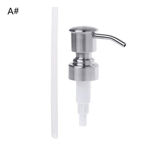 Preisvergleich Produktbild Lamdoo Flüssigseifenspender Pressenkopf Lotion Pumpe Flasche Düse Dispenser Ersatzglasrohr