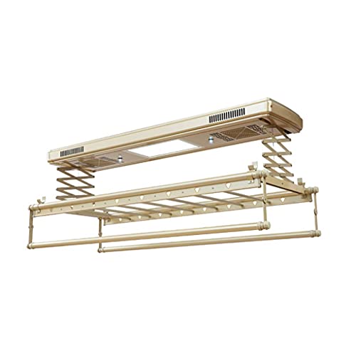 Genérico Tendedero Plegable portátil, tendedero automático con Control Remoto, Montaje en Pared o Techo, diseño de Doble Poste para Uso en Interiores y Balcones, Ahorra Espacio y es una solución de s