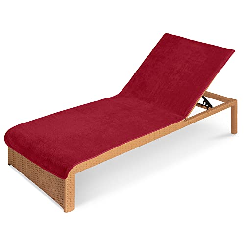 JEMIDI Toalla para Tumbona - Funda de Rizo para colchoneta de Hamaca Exterior de Playa Piscina jardín Camping - Apta para Lavadora - 75 x 200 cm