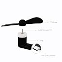 QOCXRRIN FT-89 Mini Type-C F an & Portable Mini USB Dragon Fa n with 2 Leaf Portable Cooling Fan Flexible Cooler Connect with Laptop, Smartphone, Powerbank, USB Adapter/Hub & Mobile gallery image