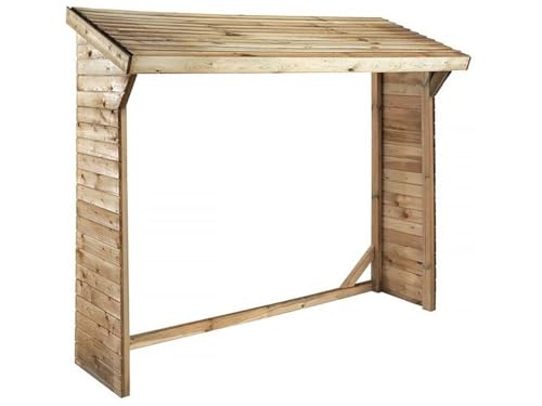 Abri bûches - 1.05 m² - 2.10 x 0.50 x 1.8 m- 2 Stères