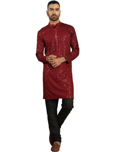 Image of Jompers Men's Cotton Embroidered Regular Kurta Sets