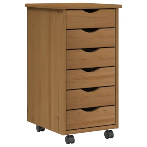 Escritorio de pino macizo de 112 cm para teletrabajo y organización en casa 6