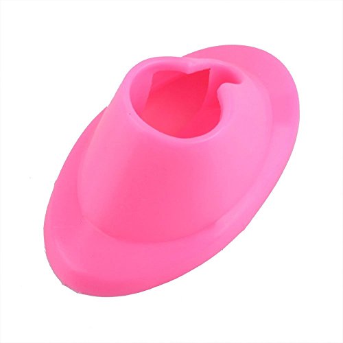 Leegoal Professional Silicone Spill Proof Oval Bottle Nail Polish Holders (Set of 2,Random Color)