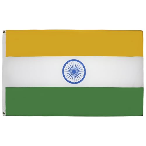 AZ FLAG - Flagge Indien - 150x90 cm - Indische Fahne 90 x 150 Cm Feiner Polyester - Flaggen