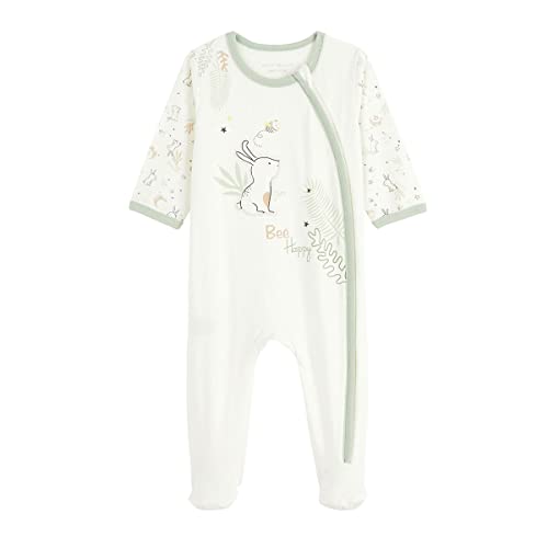 Petit Béguin - Pyjama bébé Mixte Ouverture zippée Be Happy - Taille - 3 Mois (62cm) Cover