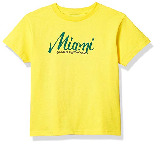Marky G Apparel Boys' Printed Miami Graphic Cotton Jersey T-Shirt