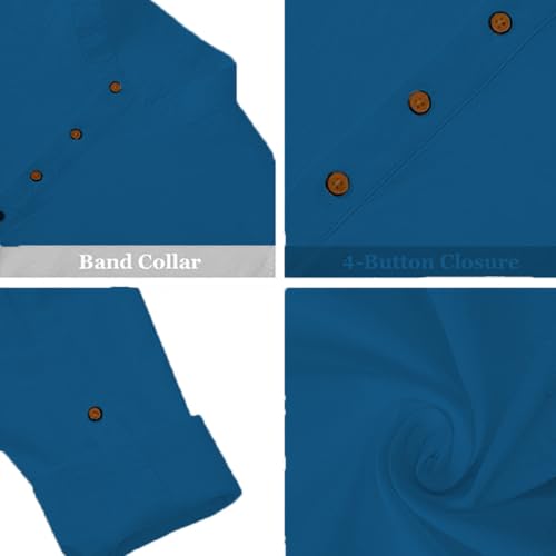 Image of Beige Color Cotton Blend Mandarin Neck Short Kurta Straight Kurta for Men (S)