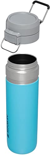 Image of Stanley Quick Flip GO Water Bottle 24 oz | Push Button Lid | Leakproof and Packable for Travel and Sports | Insulated Stainless Steel | BPA-Free | Pool