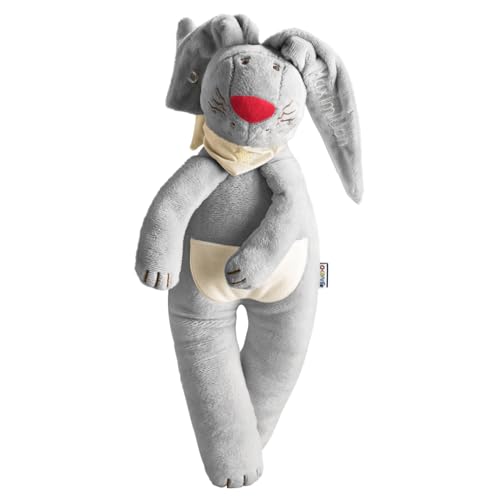 HABA Baby Schnullerhase Ruhige Nächte Dank Schnullerhalter 37 cm, Grau...