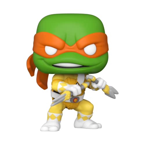 Pop Funko Retro Toys Mikey As Yellow Ranger Teenage Mutant Ninja Turtles Vinyl Figure (Fall 2022 Shared Convention Exclusive)