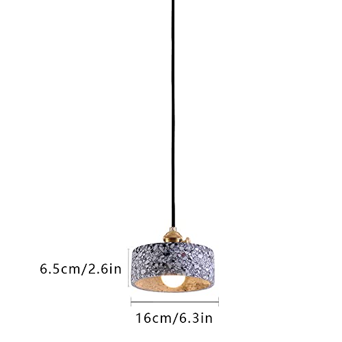 Lámpara de araña de cemento creativa para iluminar islas de cocina 7
