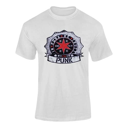Genericcm Punk in Punk WE Trust Theme 100% Biowash White Half Sleeve t-Shirt (Medium)
