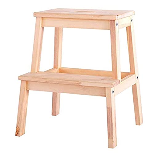 Taburete plegable de madera para cocina y armarios altos silla escalera móvil DASHADAO 2