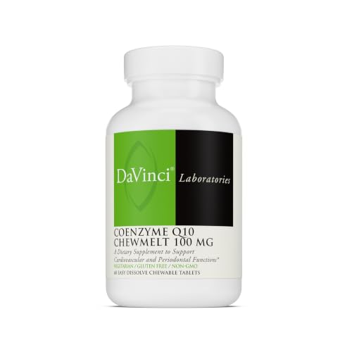 DAVINCI Labs Coenzyme Q10 Chewmelt 100mg, 60 Chewable Tablets - image 1