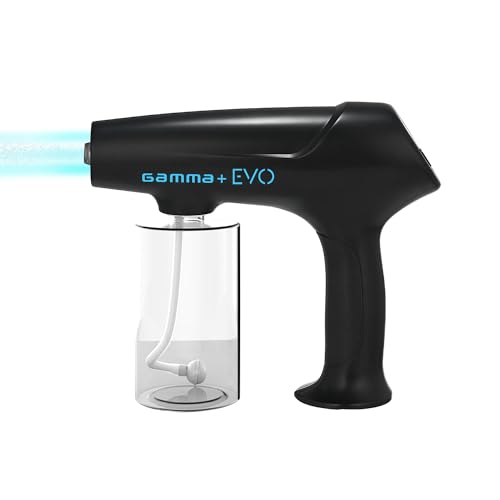 Gamma+ Nano Atomisator EVO NANO MISTER, Wiederaufladbarer Verdampfer mit USB Typ C, Hohe Kapazität 340 ml, 90 Minuten Akkulaufzeit, Leise, Nebelgerät für Haare, Haut und harte Oberflächen
